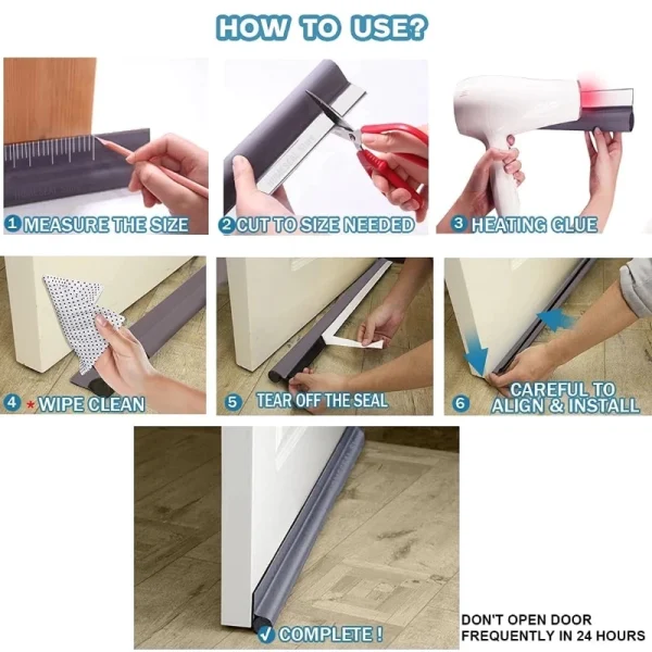 Adjustable Door Sealing Strip