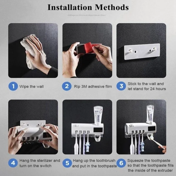 Toothbrush Sterilizer & Paste Dispenser