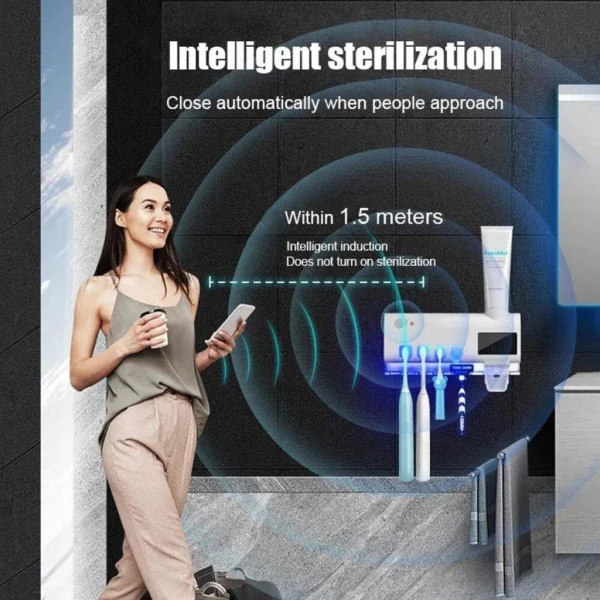 Toothbrush Sterilizer & Paste Dispenser