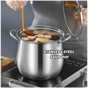2.5L Large Stainless Steel Soup Pot